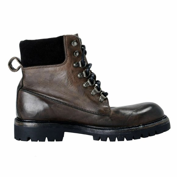 Dolce & Gabbana Men\'s Leather Military Boots Shoes main image 3